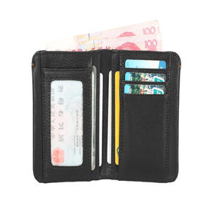 Portefeuille court pour homme AndoBag, super doux, en cuir de vache véritable vintage, fait main, fin, vertical, mini porte-monnaie, porte-cartes - Product Image 5