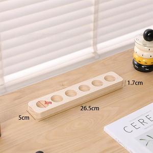 Caja de almacenamiento de madera de bambú, caja de embalaje de esmalte de uñas de aceite esencial de rejilla múltiple con compartimento extraíble, caja de madera personalizada - Product Image 6