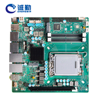 Placa Base Industrial Mini ITX OEM con 2*Lan, 2*DDR5, 2*HD+2*DP DP/LVDS, 1*PCIe_X16, Compatible con Intel de 13ª y 12ª Generación LGA1700 Q670 H610