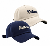 Casquette de baseball personnalisée brodée en 3D pour papa, 6 panneaux, en coton non structuré, à visière incurvée, fabricant OEM ODM, vente en gros