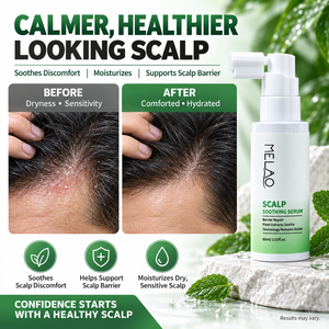 Suero Capilar de Aloe Vera en Spray Calmante con Ectoína, Menta y Portulaca Oleracea, Hidratante, Suave, para el Cuidado del Cuero Cabelludo Seco y Sensible - Product Image 5