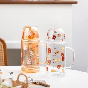 Vente en gros <span class=keywords><strong>de</strong></span> théière en verre borosilicate <span class=keywords><strong>de</strong></span> haute qualité personnalisée, motif lapin <span class=keywords><strong>de</strong></span> dessin animé, grande capacité, <span class=keywords><strong>1L</strong></span>, avec poignée - Product Image 1