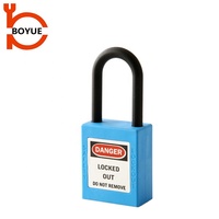 Cadenas de sécurité Loto Boyue durable de haute qualité avec anse en nylon de 38 mm et clé maîtresse, certifié CE, modèle PL38-KD