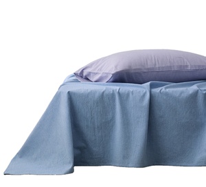 Parure <span class=keywords><strong>de</strong></span> lit moderne personnalisée en coton <span class=keywords><strong>lavé</strong></span> uni, <span class=keywords><strong>housse</strong></span> <span class=keywords><strong>de</strong></span> <span class=keywords><strong>couette</strong></span> respirante, durable, douce et confortable - Product Image 1