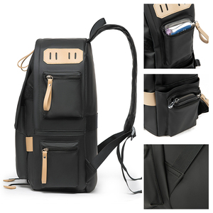 Ym giải trí Unisex Ba lô Ba lô màu xanh lá cây không thấm nước PU Ba lô bagpack với đa chức năng Túi - Product Image 5