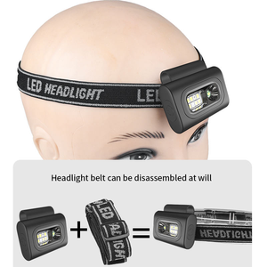 Lampe frontale LED magnétique multifonctionnelle, mains libres, à clipser, rechargeable par USB, pour le jogging nocturne - Product Image 5