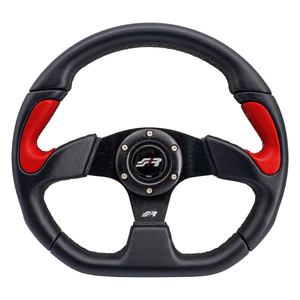 Volant de voiture en cuir rouge Simoni Racing X2330PUN/PR Poly Sports - Product Image 1