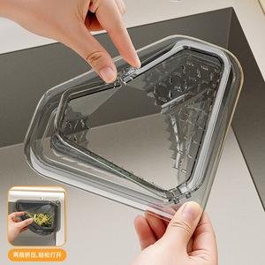 Colador de Fregadero Magnético Triangular Autonomy de Material PET para Drenaje de Cocina y Almacenamiento de Residuos de Alimentos - Product Image 4