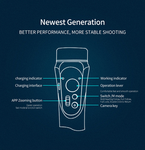 Thiết Bị Chống Rung LP <span class=keywords><strong>3</strong></span> Trục Bộ Ổn Định Chuyên Nghiệp Độ Dài Tiêu Cự Theo Dõi Khuôn Mặt VLOG Selfie F6 - Product Image 4