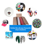 Vinyle flexible en PVC pour vêtement, 25m x 50cm, livraison gratuite