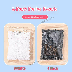 VANCY ARTS Kit de perles thermocollantes DIY 72 couleurs avec fer à repasser et sac de rangement, ensemble de perles thermocollantes premium avec boîte de rangement et kit d'outils pour <span class=keywords><strong>loisirs</strong></span> <span class=keywords><strong>créatifs</strong></span> pour enfants - Product Image 6