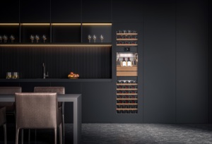 Réfrigérateur à vin encastrable en acier inoxydable 305L pour usage domestique et hôtelier, contrôle de température multi-zones, contrôlé par application, modèle JC-305A3EQ - Product Image 3