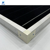 Panneau de charbon actif à haute adsorption 592x592x21mm avec coton, filtre à air G4, cadre en plastique pour l'élimination des odeurs dans les fermes d'élevage, OEM