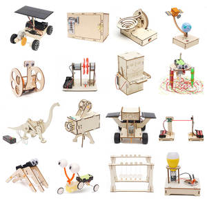Kit de Ciencia STEM 3D de Madera para Armar, Juguete Educativo con Energía Solar para Niños - Product Image 1