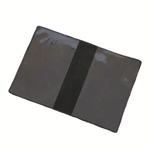 Porte-cartes d'assurance en PVC recyclable noir X812-1, fabrication sur mesure, fourniture d'usine, porte-documents d'assurance en plastique - Product Image 1
