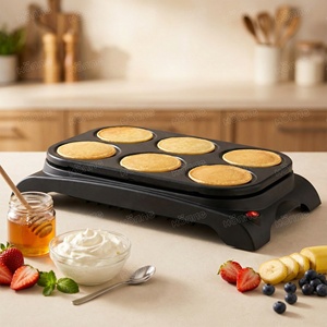 Grill électrique multifonctionnel 6 personnes, Wok, Raclette, Crêpière pour fêtes, Appareil à crêpes et pancakes - Product Image 2