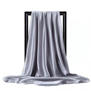 Foulard léger en polyester style soie lisse, nouveau modèle d'été, rétro et tendance, pour femme musulmane, idéal pour les voyages - <span class=keywords><strong>Jessi</strong></span> - Product Image 4