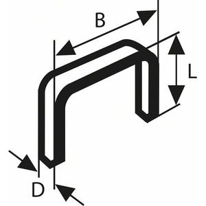 BOSCH - 2609255821 Agrafe type 53 - EAN 3165140392723 BRADS, GOUPILLES ET CLOUS AGRAFES MÉTALLIQUES - Product Image 1