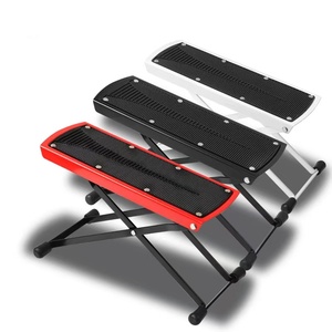 Reposapiés <span class=keywords><strong>para</strong></span> Guitarra, 6 Niveles Ajustables, Plegable, Metálico, Antideslizante, Portátil, <span class=keywords><strong>para</strong></span> Guitarra Clásica y Folk - Product Image 1