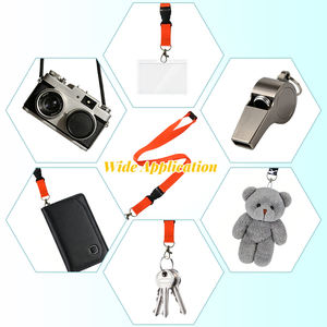 Cordón Impreso de Longitud Ajustable con Clip Metálico Tipo Bulldog, Gancho en J y Anillo para Llaves Desmontable para un Uso Versátil y Fácil Fijación - Product Image 5