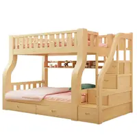 होटल मचान बच्चों के बिस्तर सेट literas चोर escaleras डे cajon सीढ़ियों के साथ लकड़ी के आधुनिक बेडरूम बच्चों चारपाई बिस्तर