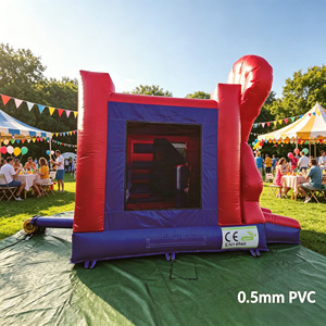 Château gonflable commercial à thème animalier avec toboggan et souffleur d'air, capacité maximale >400KG pour événements - Product Image 4
