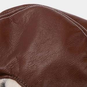 Nuevo Gorro de Invierno 2024 de Cuero para Hombre y Mujer, Gorro de Trapper con Forro de Peluche Grueso y Cálido, Protección para los Oídos, Gorros de Invierno Personalizados - Product Image 5