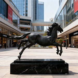 Yüksek Kaliteli Paslanmaz Çelik At Heykelleri ve Metal Sanat Eserleri, Dış Mekan Ticari Alanlar ve Peyzaj Dekorasyonu İçin - Product Image 5