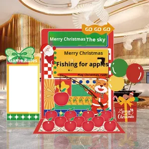 China Made Christmas Decorations Scene Setup Kindergarten Mall Ball Toss Blind <b>Box</b> Game Display Background Wall KT Board - Product Image 2