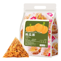 Teh Herbal Buah Labu Kering Beraroma dalam Kantong Segitiga OEM Label Pribadi