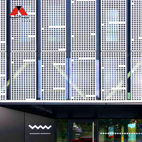 Panneau perforé en aluminium, acoustique, résistant à la corrosion, revêtement pour mur extérieur de bâtiment Alumtimes
