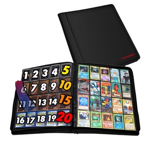 Hightop 4 bolsillos PU cuero Yu-Gi-Oh Top Loader Binder Premium para Pokmon Trading tarjeta de crédito para Carpeta de tarjetas - Product Image 2