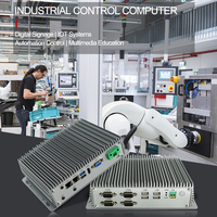 Computadora Industrial Integrada Sin Ventilador J1900 Rentable, Mini PC de Doble LAN para Control de Automatización