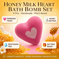 Bombe de bain effervescente artisanale naturelle au miel et à la vanille, 80g, rose, hydratante, botanique, chaude, aromatique, OEM, marque privée