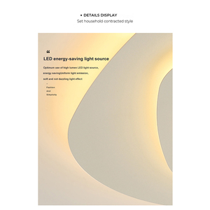 Lampada a Sospensione Moderna Bianca per Interni, Plafoniera LED Rotonda Stile Nordico a Forma di Nuvola con Controllo Interruttore AC 220V - Product Image 2