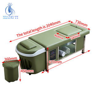 Baño de pies Salón de belleza Muebles Masaje tailandés Silla de pedicura de lujo Champú Cabeza japonesa Cama de spa - Product Image 6