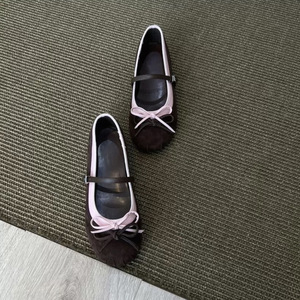 Zapatos de Ballet Franceses Retro con Lazo, Multicolores, Impermeables, Ligeros, Estilo Hada, Planos y Delicados para Mujer - Product Image 6