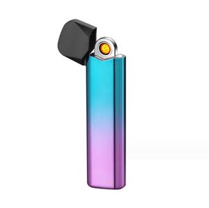 Briquet USB électronique coloré Briquet rechargeable Type-C Crystal Puffs Briquet - Product Image 1