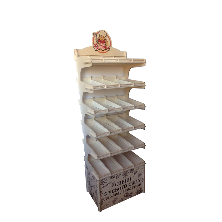 Customized Plywood Display Stand for Cookies Wooden Solidwood Material Dessert Display Shelf for Bakery Shop