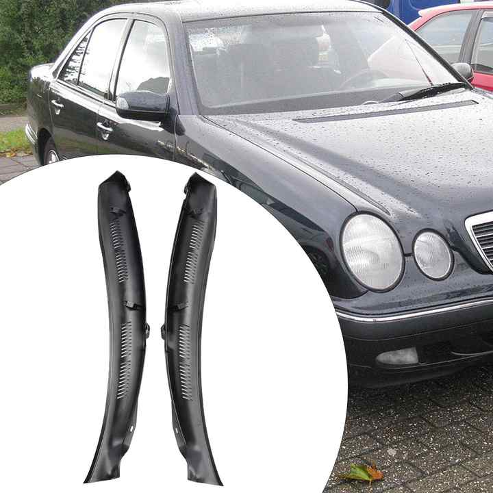 2x Windshield Wiper Cowl Screen Cover 2108311058 12V for Mercedes-Benz W210 Cars