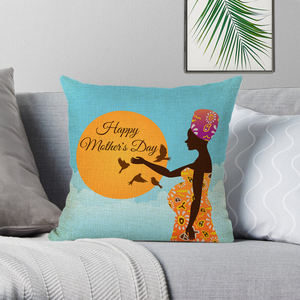 Funda de cojín decorativa de los <span class=keywords><strong>pueblos</strong></span> indígenas de las mujeres de la tribu africana para el sofá del coche hogar 45x45cm - Product Image 5