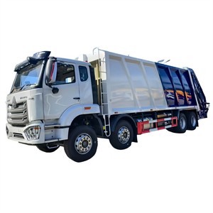 รถบรรทุกขยะอัดเม็ด Sinotruk HOWO 8X4 รถบรรทุกขยะขนาดใหญ่ ความจุ 35 ลูกบาศก์เมตร รถบรรทุกอัดขยะสำหรับขาย - Product Image 1