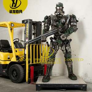 Escultura moderna abstracta al aire libre a gran escala <span class=keywords><strong>en</strong></span> proporción real, hecha <span class=keywords><strong>de</strong></span> <span class=keywords><strong>chatarra</strong></span>. - Product Image 5