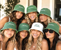 Chapeaux Bob Personnalisés Bicolores pour Mariage, Brodés, en Gros, pour Invités, Rétro, Cadeau Personnalisé pour Enterrement de Vie de Jeune Fille