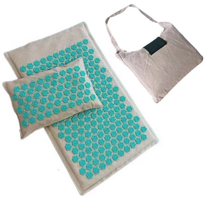 Premium winter massage-apparaat acupressuurmat kussenset voor beginners, natuurlijk linnen, nek-/rugpijnverlichting, warmtefunctie - Product Image 4