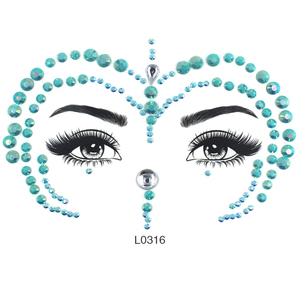 Pretty Shiny Temporary Face Gem para Rave Party Girls Estilo de seguridad de moda para niños - Product Image 3