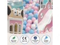 Peralatan Bermain Anak Dalam Ruangan dengan Menara Panjat Berbentuk Kucing, Layar LED, Kolam Bola, Terowongan Tabung untuk Anak-Anak FEC