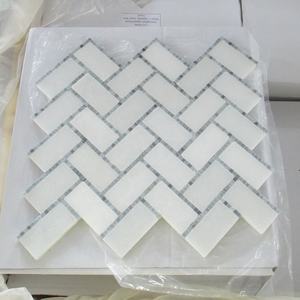 กระเบื้องโมเสคหินอ่อนธรรมชาติลายดอกไม้แบบฉีดน้ำ สำหรับตกแต่งผนังห้องนอน ระเบียง ห้องน้ำ ภายในอาคาร - Product Image 6