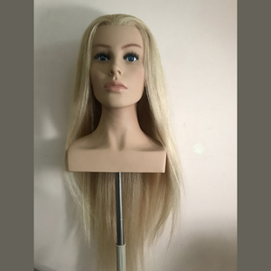 Tête de mannequin <span class=keywords><strong>professionnelle</strong></span> pour la coiffure, tête d'entraînement pour salon, tête de mannequin avec <span class=keywords><strong>cheveux</strong></span> - Product Image 1