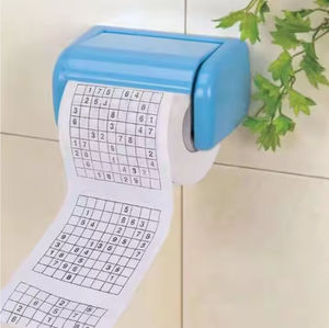 Divertente Rotolo di Carta Igienica Colorata a 3 Veli in Pura Polpa di Legno con Stampa <span class=keywords><strong>Sudoku</strong></span> - Product Image 2